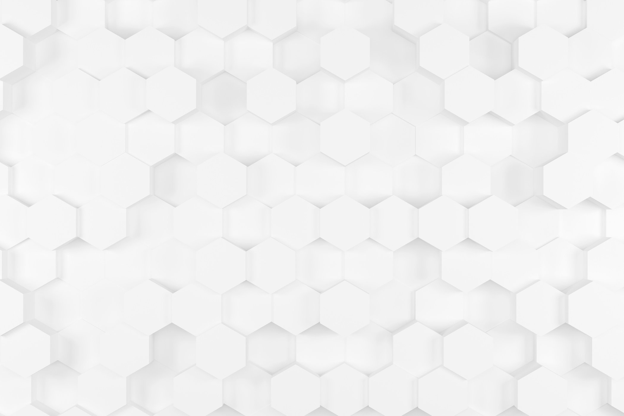 Hexagon White Background